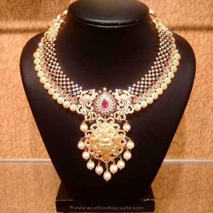 Beautiful Gold Temple Necklace from NAJ - South India Jewels