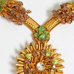 Gold Designer Polki Necklace From PNG