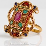 Gold Polki Statement Ring From PNG Adgil Jewellers