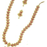 Gold Polki Ruby Haar From M.Bajranglal Jewellers