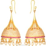 One Gram Gold Hoop Jhumka Earrings