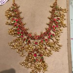 Gold Ruby Guttapusalu Necklace from PSJ