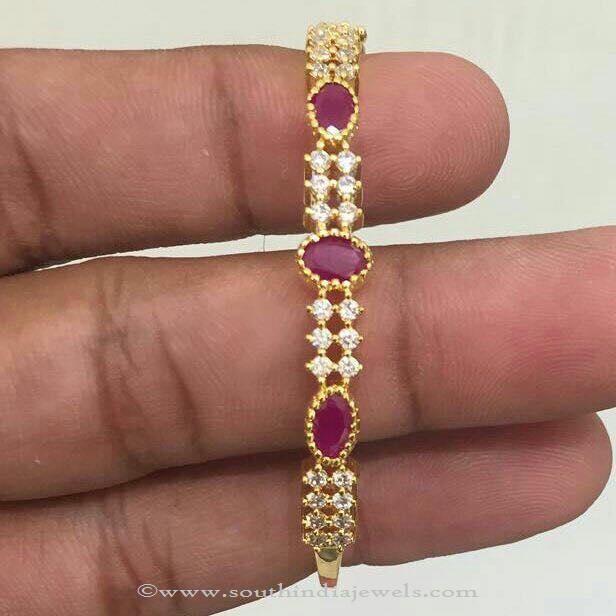 1 Gram Gold Ruby Bracelets