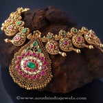 Antique Ruby Emerald Necklace from Creations Jewellery