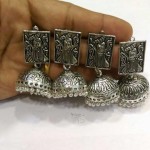 Antique Silver Jhumka from RS Designs