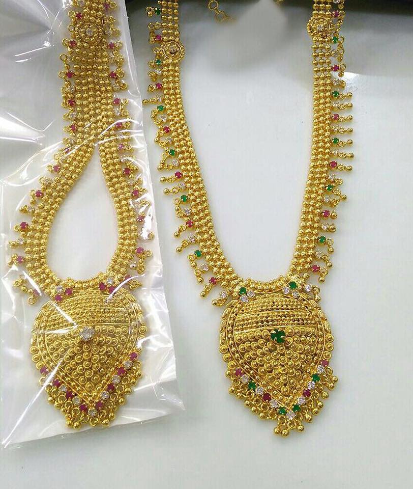 Artificial Gold Bridal Necklace Sets 