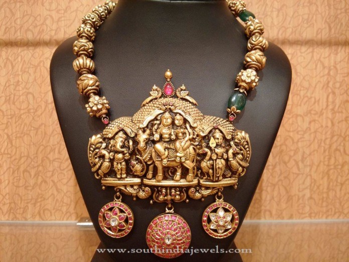 Big Antique Temple Necklace from NAJ - South India Jewels