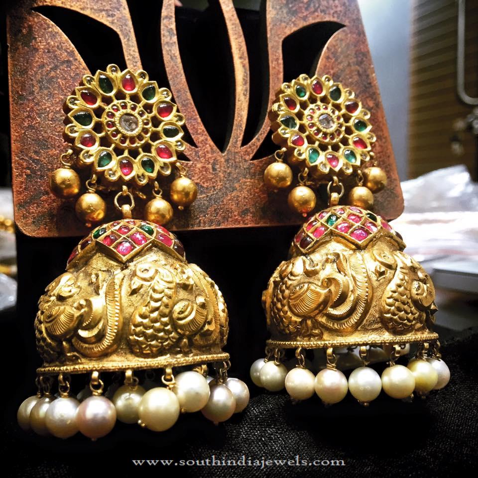 Big Gold Bridal Jhumka