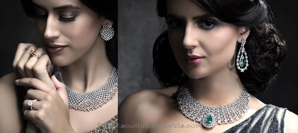 Diamond Necklace Set Images 