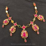 Gold Navarathna Necklace Designs