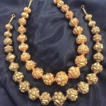Gold Antique Ball Necklace