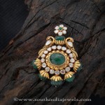 Gold Antique Emerald Pendant