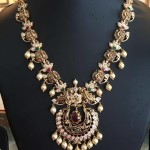 Gold Antique Nakshi Necklace From Bhavani Jewellers