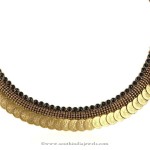 Gold Plated Black Kasumalai Necklace Set
