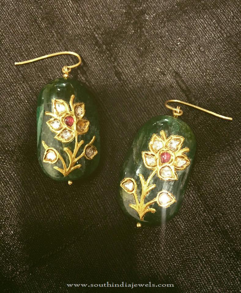 Gold Hook Earrings From Parnicaa