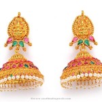 Gold Plated Antique Temple Jhumka