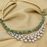 Manubhai Jeweller’s Diamond Emerald Necklace
