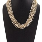 Multilayer Pearl Cluster Necklace