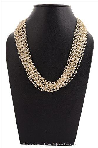 MultiLayer pearl cluster Necklace