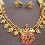 Latest Model Ruby Emerald Mango Necklace