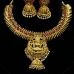 Temple Lakshmi Necklace with Jhumka