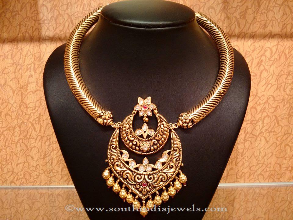 Gold Uncut Diamond Necklace From NAJ
