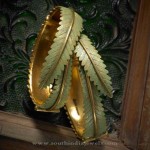 Gold Designer Leaf Bangle