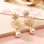 Diamond Fancy Earrings with Pearls from Manubhai