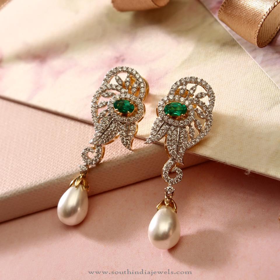 Diamond Sparkly Earrings From Manubhai