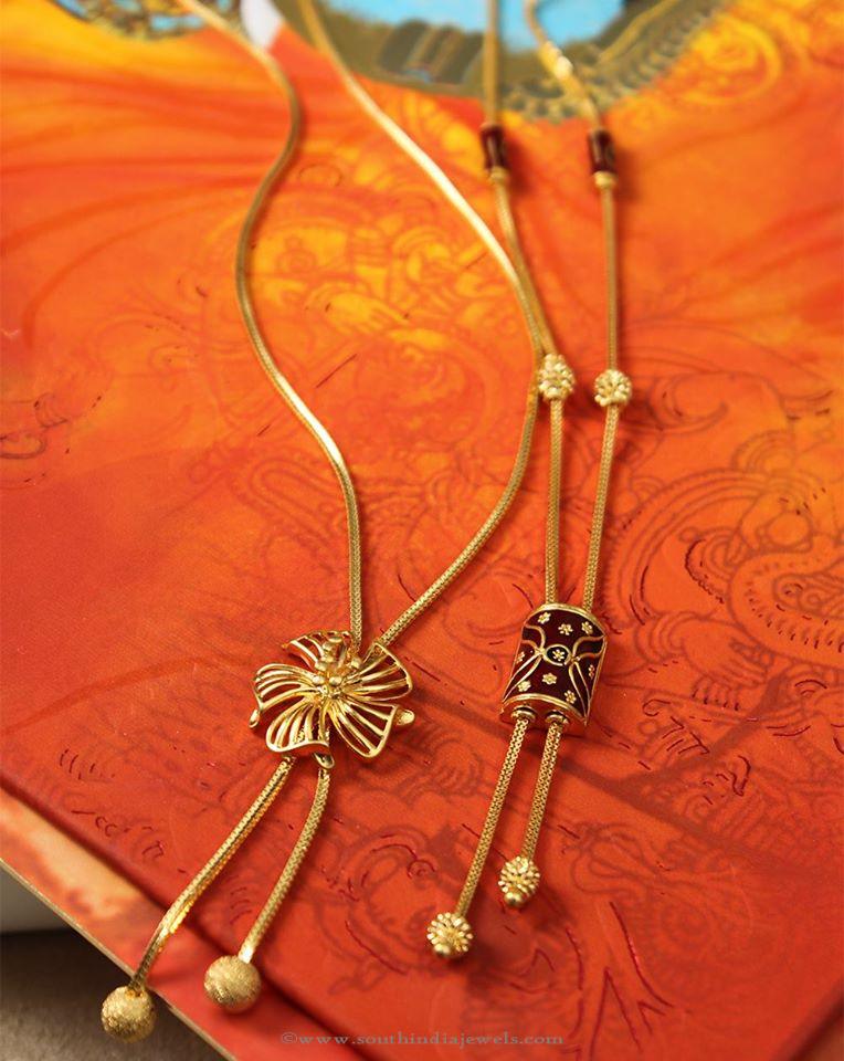 Gold Designer Chains From Manubhai