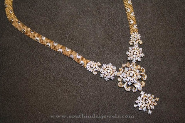 Latest Diamond Haram Design from Prakruthi - South India Jewels