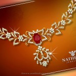 Gold Necklace Design from Nathella