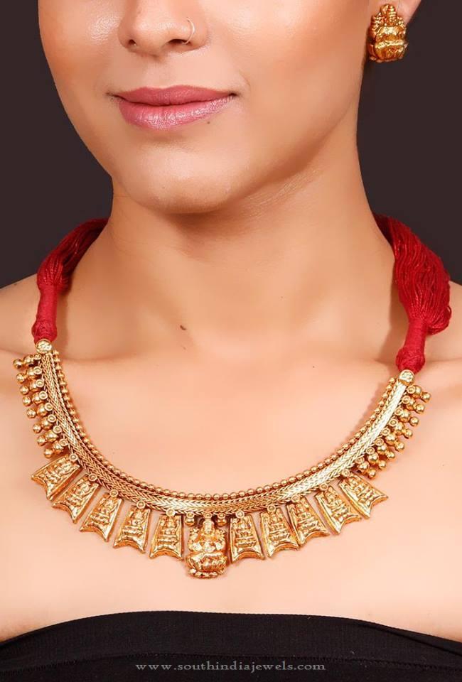 Gold Plated Antique Necklace from Nnazaquat