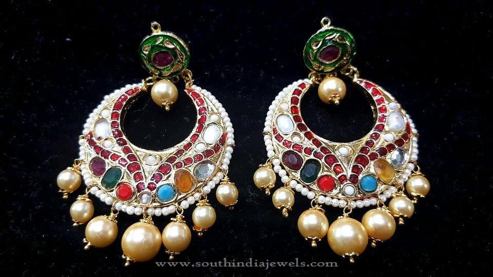 Gold Plated Hyderabad Chandbali Earrings