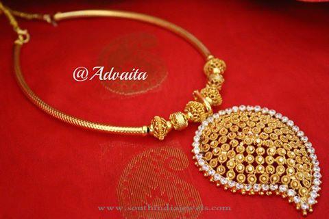 Gold Plated Mango Necklace from Advaita