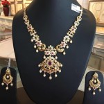 Gold Short Necklace From Bhavani Jewellers