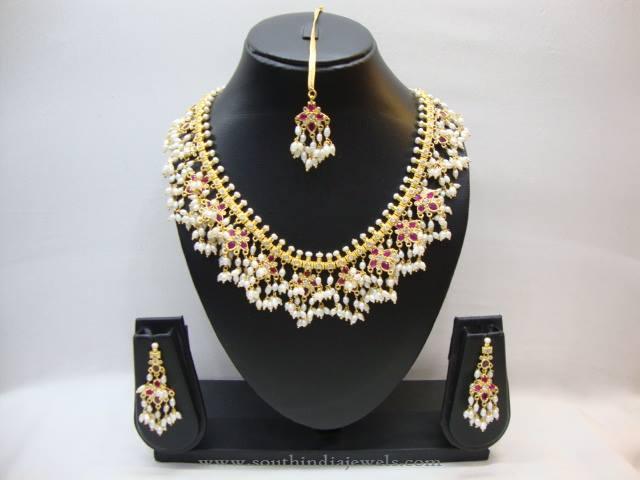 Hyderabad Guttapsualu Pearl Necklace