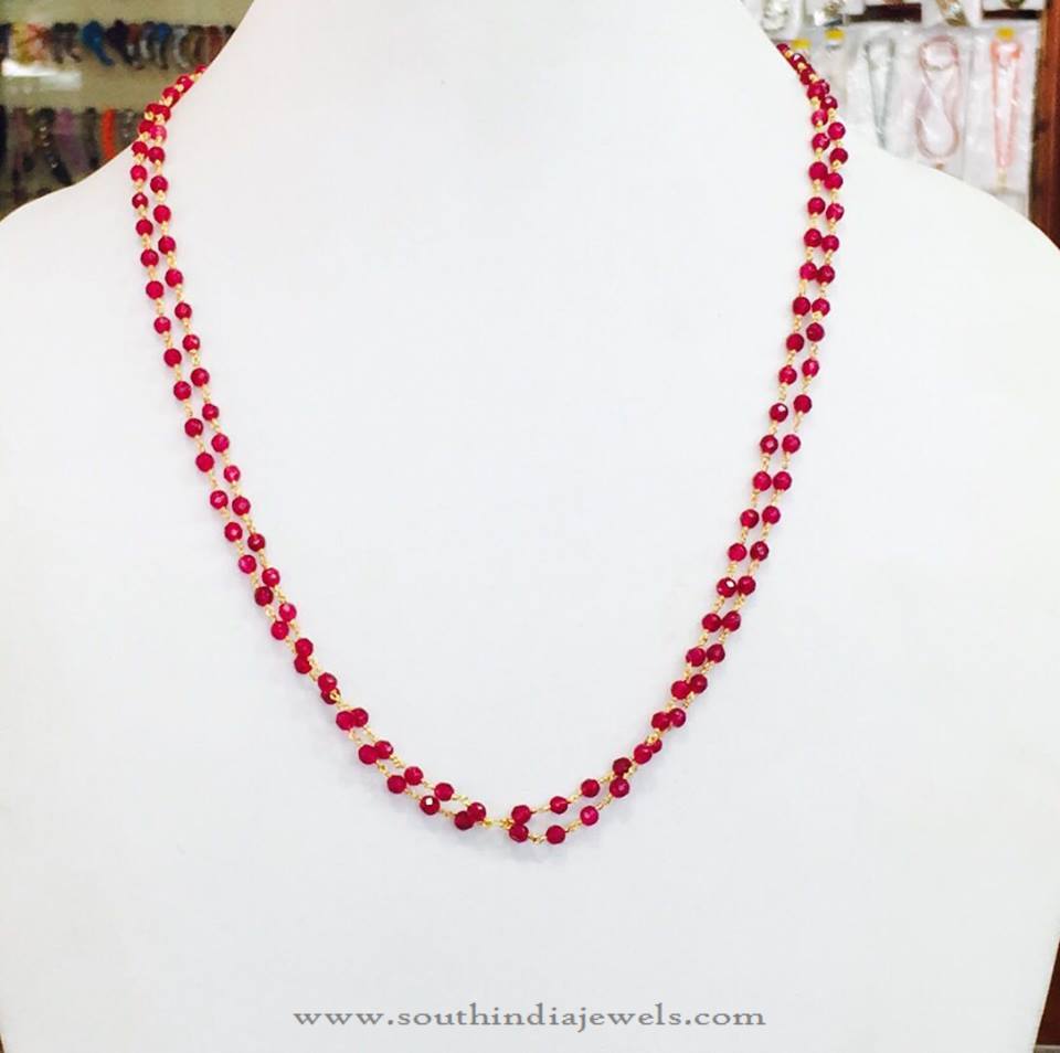 Red Beaded Necklace from Amithi