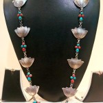 Silver Long Necklace from Elegance