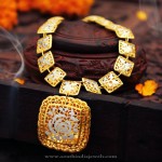 Trendy Gold Designer Necklace from Manubhai