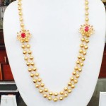 Two Layer Side Mogappu Necklace From Amithi