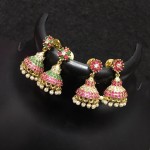 Colorful Gold Plated Jhumka