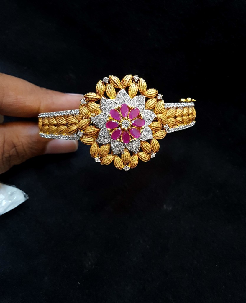 Flroal Bracelet Design From Subham Pearls and Jewellery