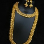 Gold Plated Bridal Set with Matching Jhumkas