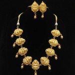 Short Lakshmi Temple Necklace Set