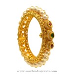 Latest Gold Pearl Bangle Design