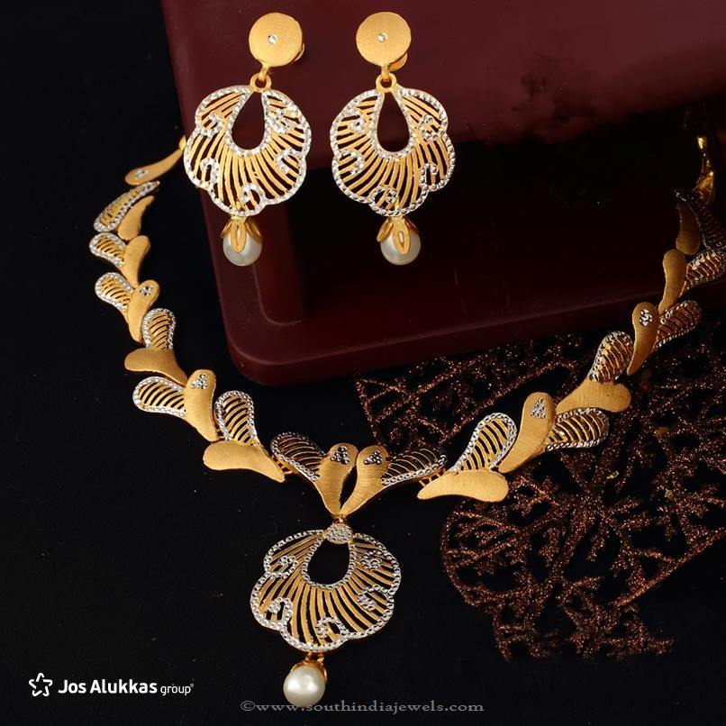 Gold Designer Necklace Set from Josalukkas