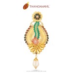 Gold Designer Pendant From Thangamayil Jewellery