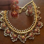 Gold Plated Silver Guttapusalu Necklace Design
