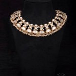 Gold Polish Pearl Choker Necklace from Arnav
